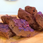 Tom Hunt Pirate Chocolate, Mushroom and Seaweed Brownies recipe on James Martin’s Saturday Morning
