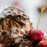 Nadiya Hussain cherries and cinnamon dump cake with chocolate and ice cream recipe on  Nadiya’s Fast Flavours