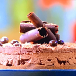 Ainsley Harriott rich chocolate and espresso cheesecake with digestive biscuits recipe on Ainsley’s Good Mood Food