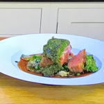 James Martin lamb rack with herb crust and artichokes recipe on James Martin’s Saturday Morning