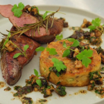 Marcus Wareing pan-fried calves liver with potato cake and walnut beurre noisette on Masterchef The Professionals