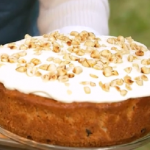 Clodagh Mckenna Christmas spiced parsnip cake with orange cream frosting recipe on This Morning