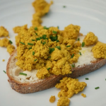 Mike and Joe’s scrambled tofu with vegan butter on Mary Berry’s Love To Cook