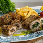 Phil Vickery Christmas Turkey Kiev with sausage meat and garlic butter recipe on This Morning