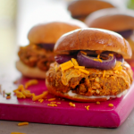 Nadiya Hussain Bombay burgers with nuts patty, red onion and lime pickle recipe on Nadiya’s Fast Flavours