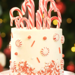 Juliet Sear candy cane cake with peppermint recipe on This Morning