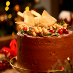 Briony May Williams festive chocolate wreath cake with coffee recipe on Lorraine