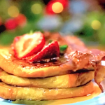Gok Wan French toast with brioche, coconut milk and bacon on Gok Wan’s Easy Asian Christmas