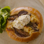 Michel Roux Jr. warm goats cheese tart with figs recipe on Michel Roux’s French Country Cooking