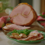 Mary Berry ham with marmalade and clementine glaze, garlic roasted potatoes and a double mustard sauce recipe