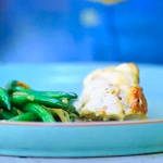 Michel Roux roast monkfish with green beans and onions recipe on Michel Roux’s French Country Cooking