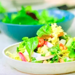 Michel Roux salad composee with radishes and Dijon mustard vinaigrette recipe on Michel Roux’s French Country Cooking