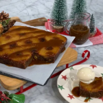 Sticky ‘cocktail’ pudding with pineapple, Medjool dates and rum butterscotch sauce recipe by The Hairy Bikers on This Morning