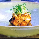 Matt Gillan BBQ monkfish with squid fricassee, tomato fondue and caramelised onion recipe on James Martin’s Saturday Morning