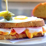 Paul Ainsworth croque madame with cheese and tomatoes recipe on Simply Raymond Blanc