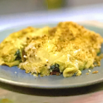 Matt Tebbutt spinach and ricotta cannelloni on Go Veggie and Vegan