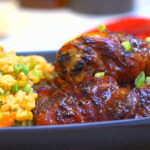 Ching’s hoisin chicken thighs with pineapple fried rice recipe on Lorraine