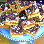 Jane Dunn Salted Caramel Nut Slice recipe on James Martin’s Saturday Morning