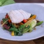 Phil Vickery Posh Spice (Victoria Beckham) steamed fish with vegetables recipe on This Morning