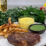 Phil Vickery steak with chimichurri and bearnaise sauce masterclass on This Morning