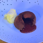 James Martin chocolate fondants with Tea leaves and clotted cream recipe on James Martin’s Saturday Morning