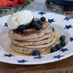 Donal Skehan pancake brunch with American style pancakes and savoury pancakes recipe on This Morning