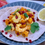 Nisha Katona butternut squash and prawn curry with ginger and pomegranate recipe on This Morning