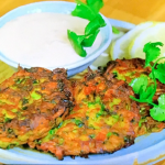 Ainsley Harriott carrot and cardamom fritters recipe on Ainsley’s Good Mood Food