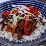 Suzie Lee Peking beef with carrots and red peppers recipe on This Morning