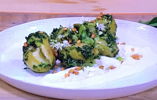 Simon Rimmer Jersey Royals With Wild Garlic And Feta Cheese Recipe On