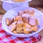 John Whaite doughnut bread and butter pudding recipe on Steph’s Packed Lunch
