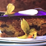 Simon Rimmer chocolate with figs and roasted hazelnut cake recipe on Sunday Brunch
