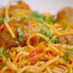 Andy and Jordan’s spaghetti with meatballs recipe on Eat Well For Less?