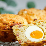 Simon Rimmer breakfast muffins with smoked bacon and boiled eggs recipe on Sunday Brunch