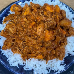 Crystelle Pereira Geon pickled chicken curry recipe on Sunday Brunch