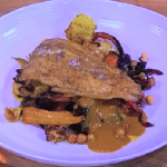 Simon Rimmer fish and roasted vegetable katsu curry recipe on Steph’s Packed Lunch