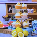 Juliet Sear lemon and white chocolate cupcakes with passion fruit syrup recipe on This Morning