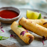 Simon Rimmer Chicken Spring Rolls with Dipping sauce recipe on Sunday Brunch