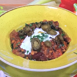 Simon Rimmer vegetable chilli with baked beans recipe on Steph’s Packed Lunch
