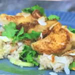 Simon Rimmer monkfish with crispy coconut rice recipe on Sunday Brunch