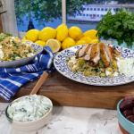 Clodagh Mckenna Greek chicken with olives and couscous recipe on This Morning