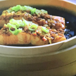 Jeremy Pang Steamed Salmon with Chilli Bean, Garlic and Ginger Oil recipe on Jeremy Pang’s Asian Kitchen