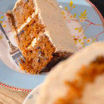 Briony Williams spiced carrot cake with ginger, walnuts and raisins recipe on Lorraine