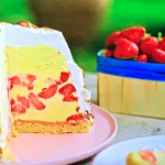 Michel Roux strawberry and vanilla bombe Alaska on Michel Roux’s French Country Cooking