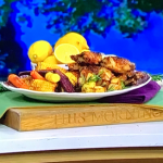 Phil Vickery air fryer roast dinner with chicken, sweet corn and potatoes recipe on This Morning