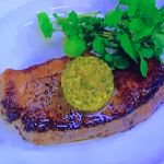 James Martin Sirloin Steak with Maitre D’hotel Butter recipe on James Martin’s Saturday Morning