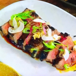 James Martin Koji Steak with Mushroom Ketchup and Teriyaki Sauce recipe on James Martin’s Saturday Morning