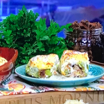 Michela Chiappa lasagne roll with pulled pork and cranberries recipe on This Morning