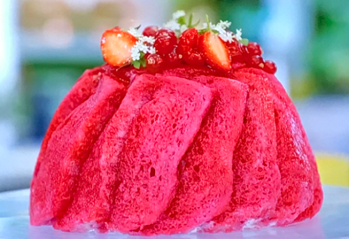 Recept usikre melodi Paul Hollywood summer pudding bombe with elderflower and berry jelly recipe  on The Great British Bake Off – The Talent Zone