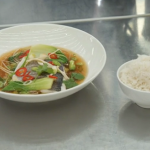 Marcus Wareing steamed sea bream with Asian-style broth and sticky rice on Masterchef: The Professionals